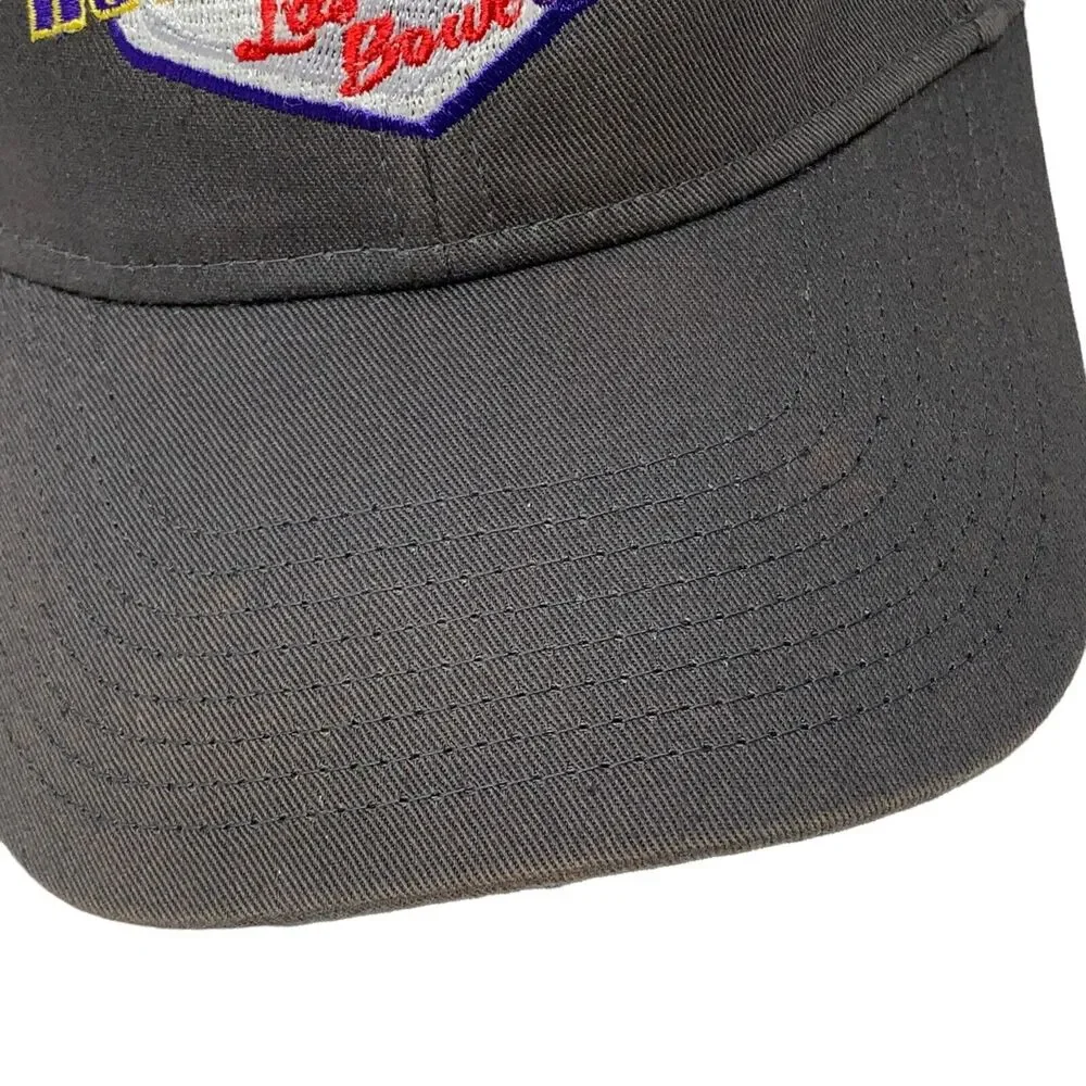 Las Vegas Bowl Hat Cap Gray NCAA College Football Royal Purple 6 Panel Strapback - Picture 6 of 10